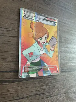Pokemon TCG Professor Juniper Full Art Holo Card 116/116 Plasma Freeze DMG - Image 2