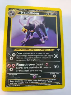 Houndoom Neo Discovery Pokemon Card Base WOTC NM - Image 1