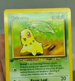 1st Edition Chikorita 54/111 - NM Near Mint Non Holo - Neo Genesis Pokemon Card - Image 4