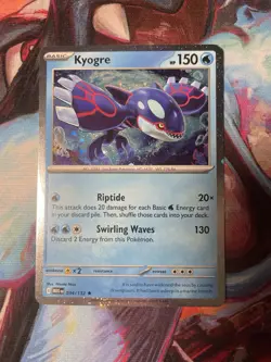 Kyogre 034/132 Me01: Mega Evolution Promo Cosmos Holo NM Pokemon Card 2025 - Image 1