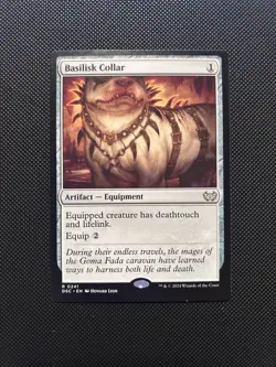 Basilisk Collar 241 NM Duskmourn House of Horror Commander DSC Magic MTG - Image 1