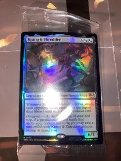magic the gathering TMNT Krang & Shredder Foil Promo Sealed - Image 1
