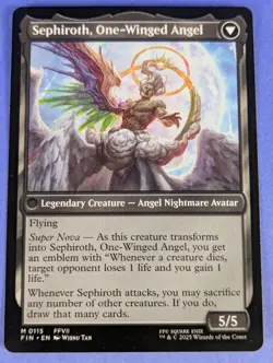 MTG Magic: FINAL FANTASY: Sephiroth, Fabled SOLDIER #0115 Mythic - NM - Image 2