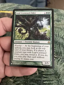 Magic the Gathering - Morningtide Leaf-Crowned Elder 2008 128 Rare NM 1x - Image 2