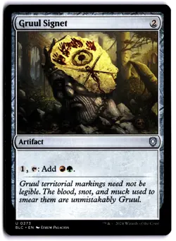 Gruul Signet NM BLC Commander: Bloomburrow MTG - Image 1