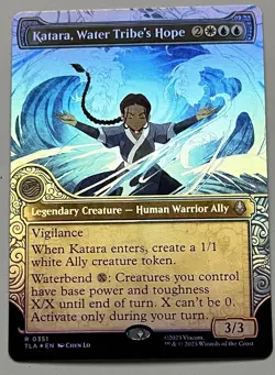 MTG Avatar: TLA Katara, Water Tribe’s Hope Legendary Creature RARE FOIL #0351 - Image 1