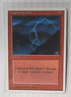 MTG 4th Fourth Edition 4ED | Lightning Bolt | LP | Magic The Gathering - Image 1