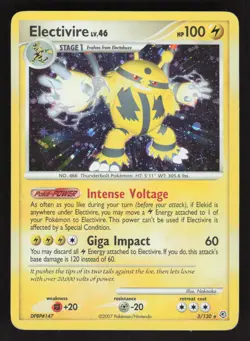 Electivire 3/130 Pokemon TCG Diamond and Pearl HP - Image 1
