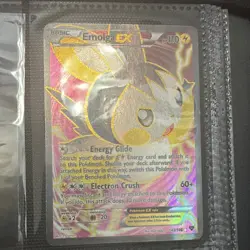 Pokemon Emolga EX Full Art Ultra Rare Holo XY 143/146 110HP Card - Image 1