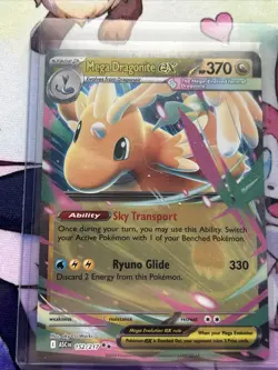 Pokemon TCG Holo Rare Mega Dragonite EX 152/217 Near Mint Near Mint Condition - Image 1