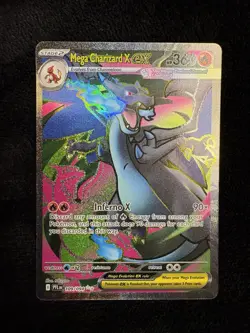 Pokemon Mega Charizard X EX 109/094 Phantasmal Flames Full Art Holo Ultra Rare - Image 1