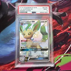 Pokemon Card - Leafeon GX Hidden Fates SV46/SV94 Full Art - PSA 9 - Image 1