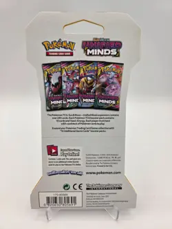 Pokemon Sun & Moon Unified Minds Sleeved Booster Pack Sealed - Image 3