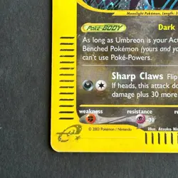 Umbreon H30/H32 Skyridge Holo Rare Pokemon Card - Image 5