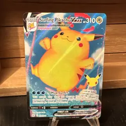 Pokemon Pikachu TCG Surfing VMAX Full Art Celebrations Card 009/025 NM Condition - Image 1