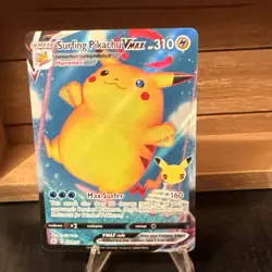 Pokemon Pikachu TCG Surfing VMAX Full Art Celebrations Card 009/025 NM Condition - Image 2