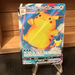 Pokemon Pikachu TCG Surfing VMAX Full Art Celebrations Card 009/025 NM Condition - Image 4