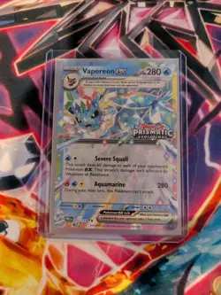 Vaporeon ex - (Prismatic Evolutions Stamp) 023/131 promo NM pokemon card - Image 1