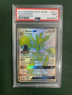 Scizor GX Full Art PSA 9 MINT 2019 Pokemon TCG Sun & Moon Hidden Fates SV72/SV94 - Image 1
