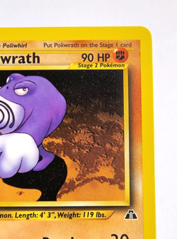 Pokemon Card 2001 1ST Edition POLIWRATH Ultra Rare 28/75 Neo Discovery NM - Image 3
