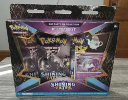 Pokemon Shining Fates Shiny Polteageist Mad Party Pin Collection Box #3 - Image 1