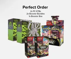 [PRESALE] Pokemon Center Perfect Order PC 2 ETB, 1Booster Box, 2 Booster Bundles - Image 1