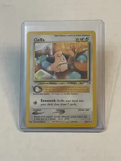 VTG Pokemon TCG Cleffa 20/111 Neo Genesis Non Holo Rare Unlimited 2000 LP - Image 1