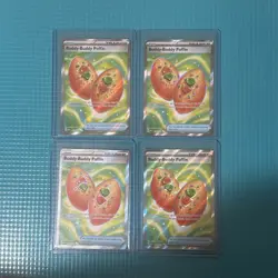 Pokemon TCG Mega Evolution Buddy-Buddy Poffin 167/132 Ultra Rare x 4 - Image 3