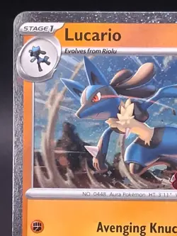Lucario 114/198 Scarlet & Violet Base Stamped Cosmos Holo Promo Pokemon TCG NM - Image 5