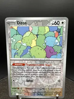 Pokemon TCG Ditto Scarlet & Violet-151 132/165 Reverse Holo Holo Rare - Image 2