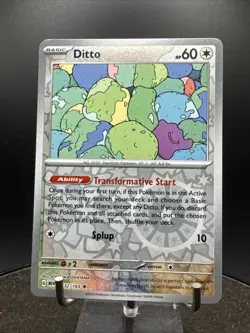 Pokemon TCG Ditto Scarlet & Violet-151 132/165 Reverse Holo Holo Rare - Image 3