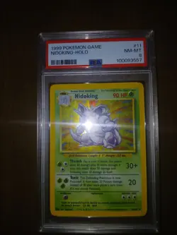 Pokemon Nidoking Holo Base Set 11/102 PSA 8 Wizards of the Coast 1999 - Image 3