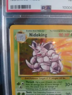 Pokemon Nidoking Holo Base Set 11/102 PSA 8 Wizards of the Coast 1999 - Image 4
