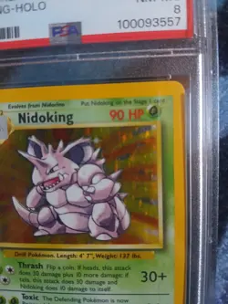 Pokemon Nidoking Holo Base Set 11/102 PSA 8 Wizards of the Coast 1999 - Image 5