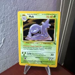 Vintage Pokemon Holo Muk Fossil 13/62 Wizards Of The Coast 1999 - Image 1