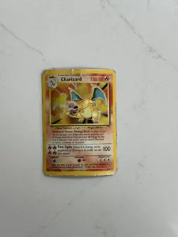 Pokemon Charizard 4/102 Base Set Heavily Played - Image 1