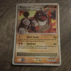 Pokemon TCG Rhyperior LV.X DP29 Diamond & Pearl Holo Promo 2008 - Image 1