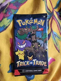 2X POKEMON TRICK OR TRADE 2024 SEALED BOOSTER PACK HALLOWEEN - Image 1