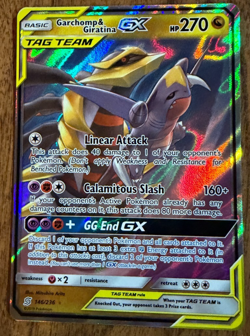 Garchomp & Giratina GX 146/236 Ultra Rare Tag Team - Cosmic Eclipse - Pokemon TC - Image 1