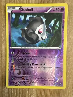 Pokemon TCG Duskull Flashfire 38/106 Reverse Holo Common LP/MP - Image 1