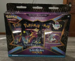 Pokemon Shining Fates Shiny Polteageist Mad Party Pin Collection Box #2 - Image 1