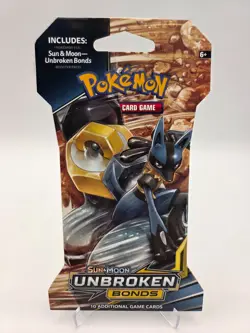 Pokemon Sun & Moon Unbroken Bonds Sleeved Booster Pack Sealed - Image 1