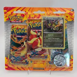 Pokemon XY Flashfire 3 Pack Blister Sealed - Image 1