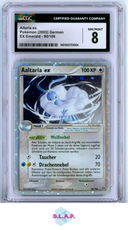ALTARIA EX EX EMERALD HOLO 90/106 POKEMON CGC 8 - Image 1