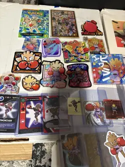Pokemon Lot of Cards, Stickers, Magnets, Acrylics Hitmonchan Only Lot of 76 - Image 4