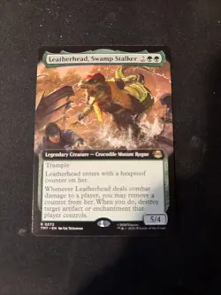 Leatherhead, Swamp Stalker - Extended Art - TMNT - TMT - 0272 - MTG - Image 1