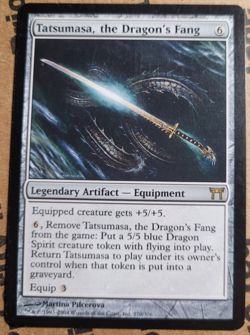 MTG - Tatsumasa the Dragon's Fang (LP) Champions of Kamigawa 2004 Commander - Image 1