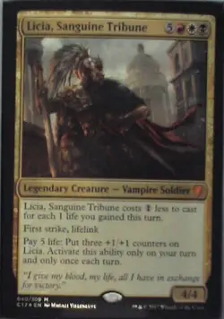 Licia, Sanguine Tribune - Commander 2017: #40, MTG - Foil Lp C255 - Image 1