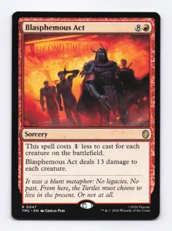 Blasphemous Act 0045 (R) MTG Commander Teenage Mutant Ninja Turtles (TMC) - Image 1