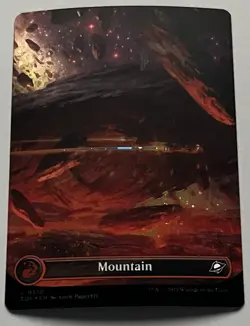 MTG Edge of Eternities Basic Land Mountain COMMON GALAXY FOIL #0370 - Image 1
